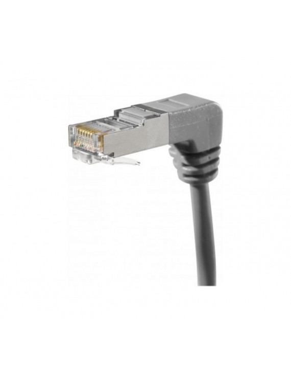 EXC CAT6A Patchcable angled S/FTP 0,3m