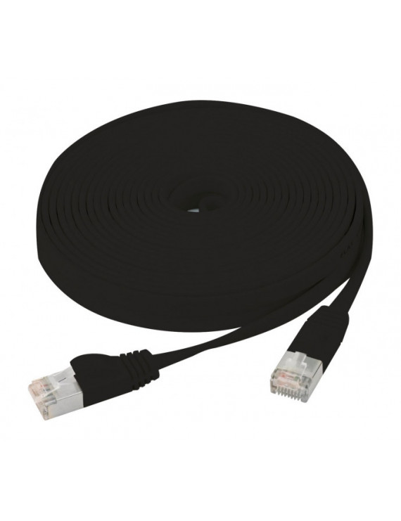 EXC CAT6 Flat cable U/FTP black 7,5m