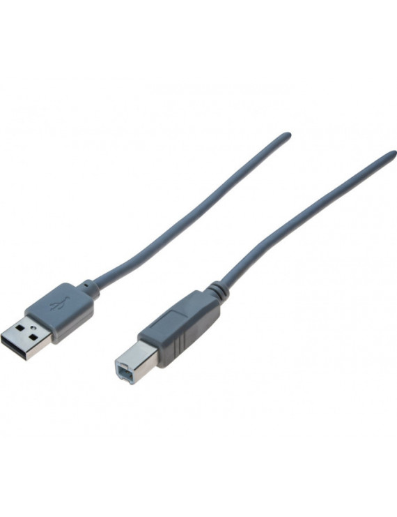 EXC USB 2.0 A male / B male grey 2m