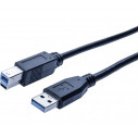 EXC USB 3.0 A male/ B male black 1,8m