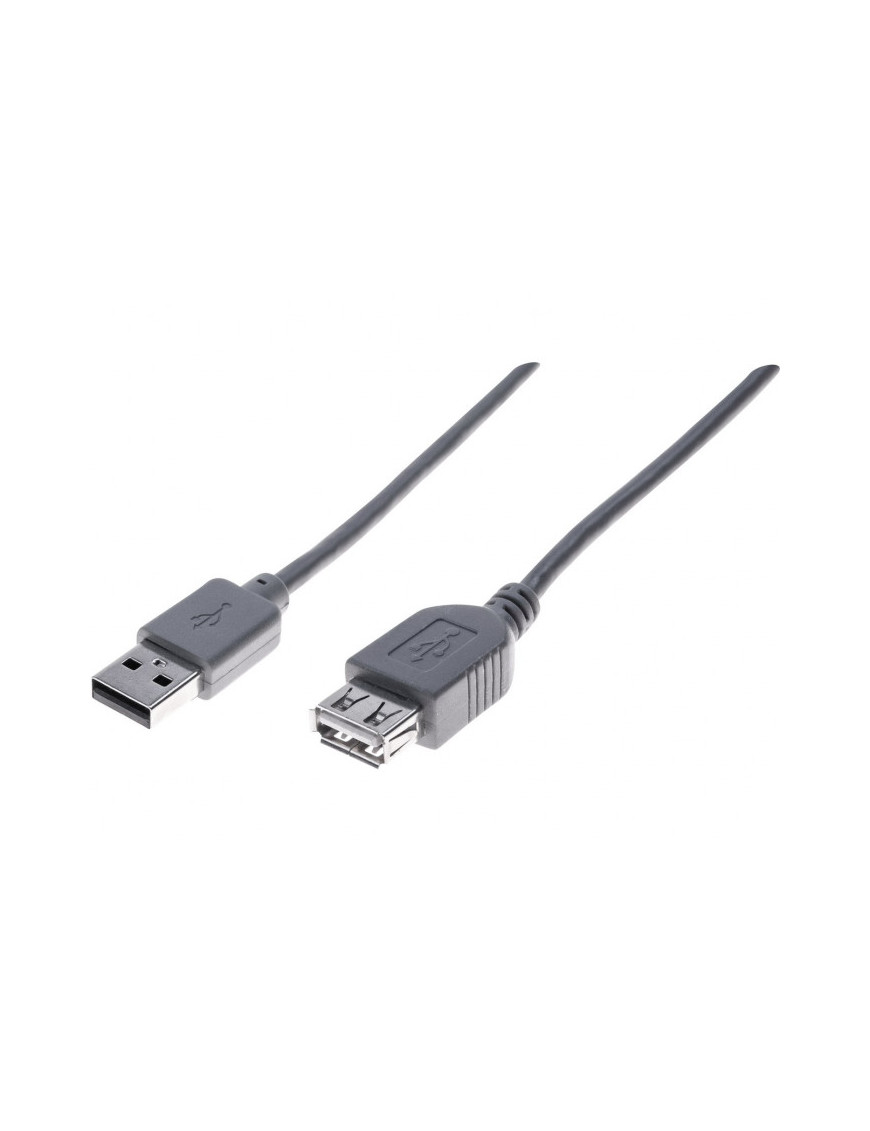 EXC USB 2.0 A male / A famale grey 1m