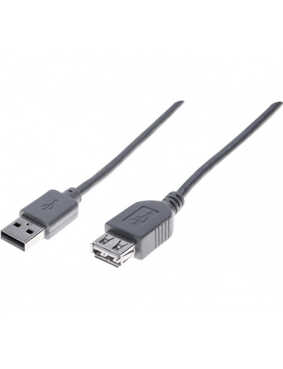 EXC USB 2.0 A male / A famale grey 1m