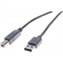 EXC USB 2.0 A male / B male grey 3m