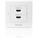 PureLink HDMI Wallplate 2Port (F/F)