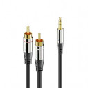 PureLink Cavo Audio 2xRCA / 3,5mm 1 m