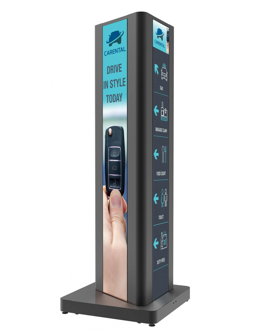 PEERLESS 3 Sided Display Kiosk