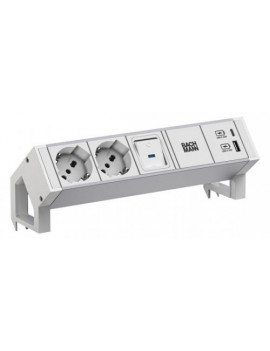 BACHMANN DESK2 ALU Pure White