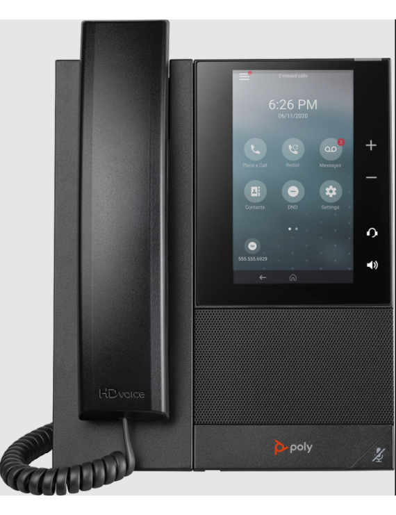 HP POLY CCX 500 MEDIA PHONE,TEAMS,POE