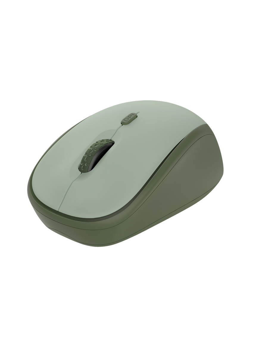 TRUST YVI+ WIRELESS MOUSE ECO GREEN