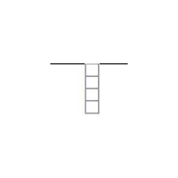 HDL KNX Tile Series 4 Gangs Panel Frame