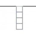 HDL KNX Tile Series 4 Gangs Panel Frame